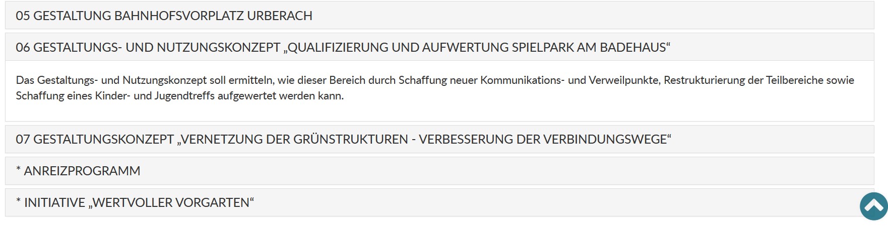 Maßnahmenkatalog Spielpark Badehaus