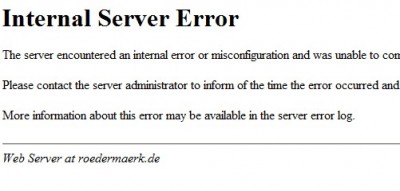 Rödermark. Fehlerhinweis bei der Suche