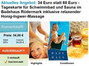 Gutschein für die Sauna im Badehaus