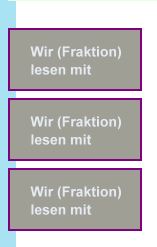 Funktioniert niur wenn zumindest eine Fraktion (Partei) das Projekt unterstützt