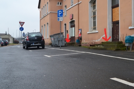 Bahnhof Ober-Roden. Behindertengerechter Zugang.