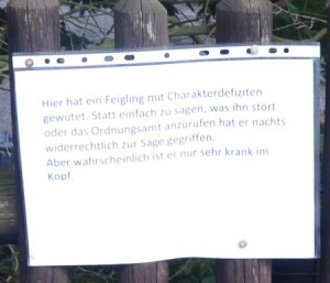 Selbstjustiz im Breidert