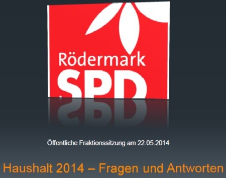 SPD-Rödermark erklärt den Haushalt