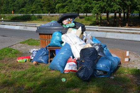 Müllumladestelle B45 am 17.08.2014