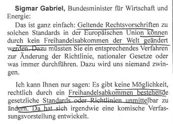Gabriel zu TTIP.