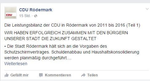 CDU zusammen mit den Bürgern.