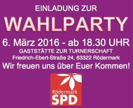 Wahlparty SPD Rödermark