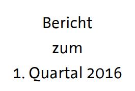 Stadt Rödermark. Bericht 1. Quartal 2016