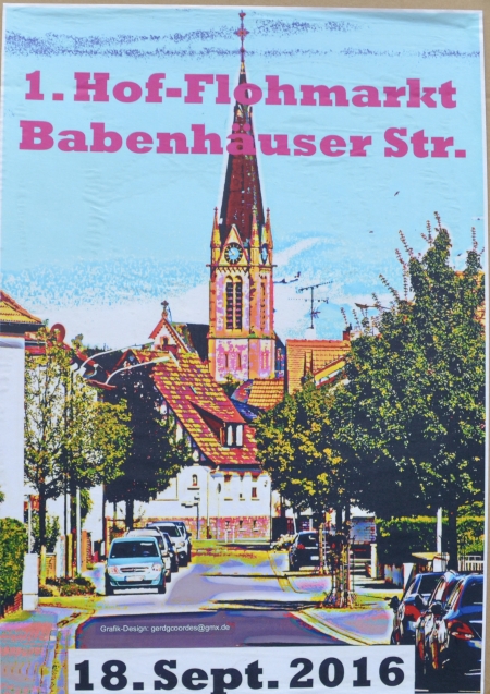 Flohmarkt Babenhäuserstrasse.