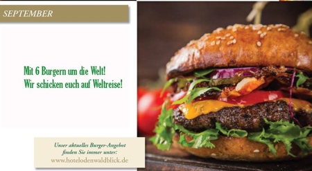 Diese Burger sind der Hammer. Hotel Odenwaldblick