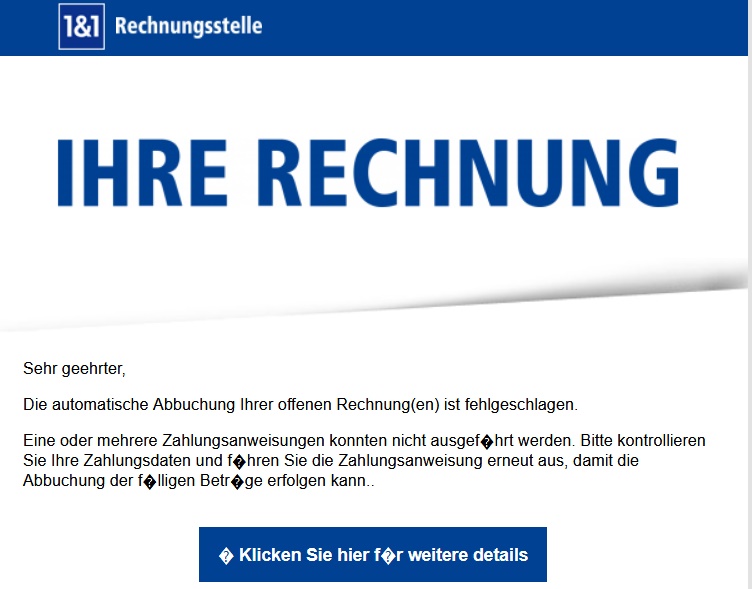 Achtung Betrugsversuch