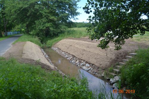 Da war mal eine Brücke.