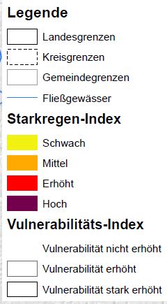 Starkregenkarte Hessen