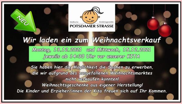 Kita  Potsdamer Straße Weihnachtsverkauf