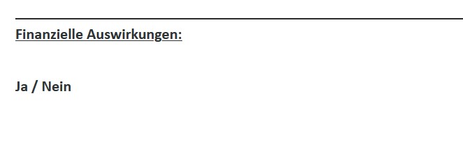 Planung ohne sich zu fragen, ob man sich das überhaupt erlauben kann.