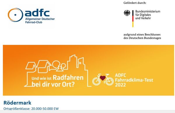 ADFC. Radfahren vor Ot