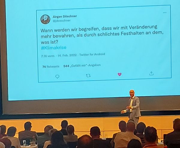 Meteorologen und Fernsehmoderator Karsten Schwanke in der Kulturhalle