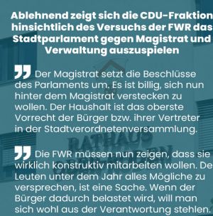 Aufmunternde Worte zueiner konstruktiven Zusammenarbeit