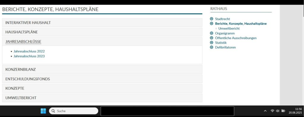 Warum noch nicht vetröffentlicht? Jahresabschluss 2024