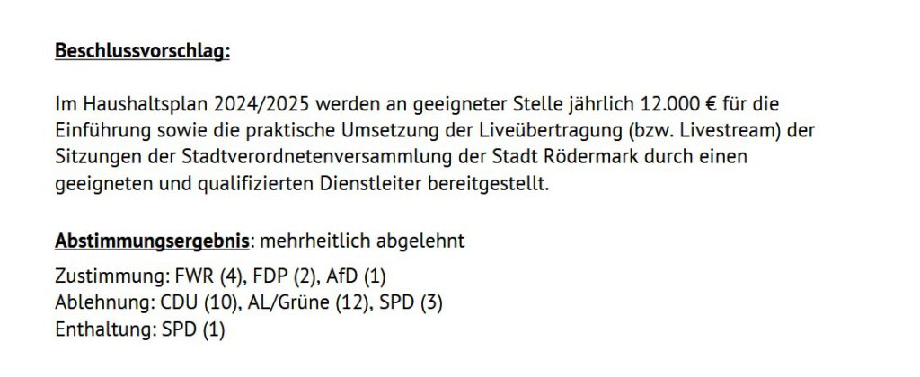 CDU zu Livestream/Liveübertragung (Quelle: Bild anklicken)